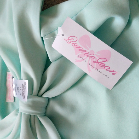 Brand new Easter big girls aqua dress - Picture 5 of 7